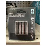 Hampton Bayï¿½AAA Solar Rechargeable Batteries x2