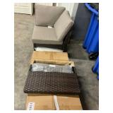 Brown & Gray 2pc Outdoor Furniture Set