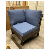 Brown & Navy 3pc Outdoor Furniture Set