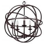 Home Decorators 3-Bulb Pendant Orb in Bronze