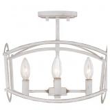 Quoizelï¿½ 4-Bulb Semi-Flush Mount in White
