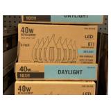 Sleeve of 40W LED B11 Replacement Bulbs x 2