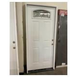 36" x 80" LH Steel 5-Panel Exterior Door