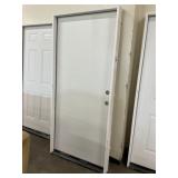 36" x 80" LH Steel 1-Panel Exterior Door