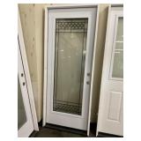 32" x 80" LH Steel FV Deco Glass Exterior Door
