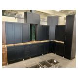 15pc. Silvercreek Matte Black Shaker 42" Kitchen