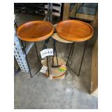 Vigoroï¿½ 19"H Wood Top Plant Stand x3