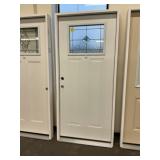 36" x 80" RH Steel Craftsman Style Exterior Door