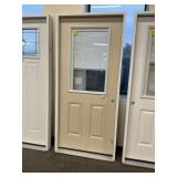 36" x 80" LH Fiberglass HV w/ Blinds Exterior Door