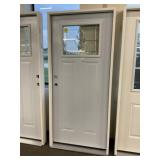 36" x 80" RH Steel Craftsman Style Exterior Door
