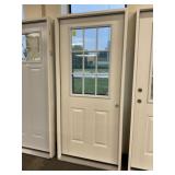 36" x 80" LH Fiberglass HV 9-Lite Exterior Door