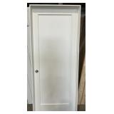 30" x 80" RH Single Panel Primed Wood Door