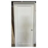30" x 80" LH Single Panel Primed Wood Door