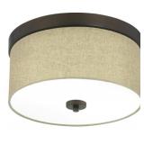 Ashley 2-Bulb Flush Mount in Bronze x 2