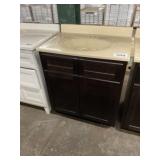 31" Brown Single Sink Vanity