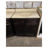31" Brown Single Sink Vanity