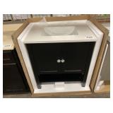 31" Black Single Sink Vanity
