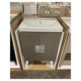 24" Gray Single Sink Vanity