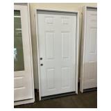 36" x 77" RH Steel 6-Lite Exterior Door