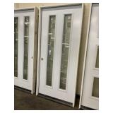 36" x 80" RH Steel Deco Glass Exterior Door