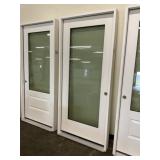36" x 80" LH Fiberglass Full-View Exterior Door