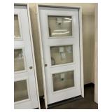 36" x 80" RH Steel 3-Lite Exterior Door