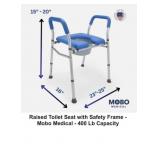 Mobo EZ Wheels Raised Toilet Seat Safety Frame