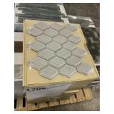 12" x 12" Structure Pewter Mosaic Tile x 50