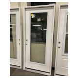 36" x 80" RH Fiberglass Full-View Exterior Door