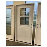 36" x 80" LH Steel High-View Exterior Door
