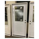 36" x 80" LH Steel HV Deco Glass Exterior Door
