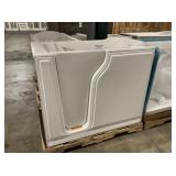 52" x 30" White Walk In Bathtub With 6 Water Jets