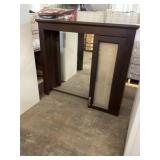 36" x 8" x 32" Lighted Wood Medicine Cabinet