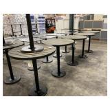 35-1/2" Round Non-Wood High Top Patio Table x 2