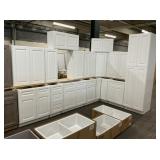 15pc. Silvercreek Aspen White 36" Kitchen Set