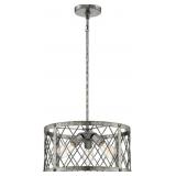 Quoizelï¿½ Galvanized 3-Bulb Pendant Light x 4