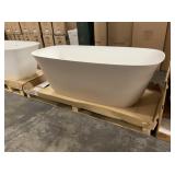 67" Acquabella Brown Freestanding Bathtub
