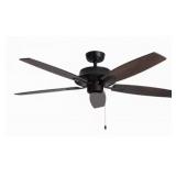 Scoop 52" Indoor Ceiling Fan in Black x 2