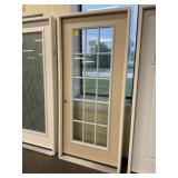 36" x 80" LH Fiberglass FV 15-Lite Exterior Door