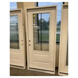 36" x 80" RH Fiberglass MV 4-Lite Exterior Door