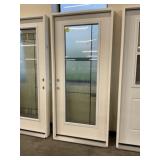 36" x 80" RH Fiberglass FV Deco Glass Ext. Door