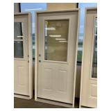 36" x 80" RH Steel High-View Exterior Door