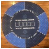 Gambluxe 47 Round Blue Professional Poker Mat