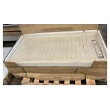 60" x 30" RH Khaki Shower Base