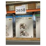 Defiantï¿½ 2pk. Bed & Bath Knobs in Stainless x 3