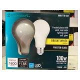 Sleeve of EcoSmartï¿½ 100W A19 Bulbs x 2 Sleeve