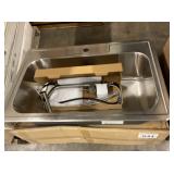 33" x 22" x 9" Stainless Steel Sink