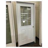 36" x 80" LH Steel HV 9-Lite Exterior Door