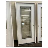 36" x 80" LH Steel FV Deco Glass Exterior Door