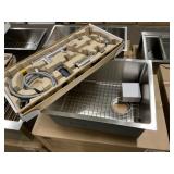 23" Stainless SB Undermount Sink w/ Faucet
